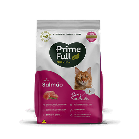 Ração Prime Full Castrado Salmão 900g
