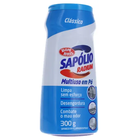Saponáceo Pó Multiuso Sapólio Radium Clássico  Frasco 300gr 360-33