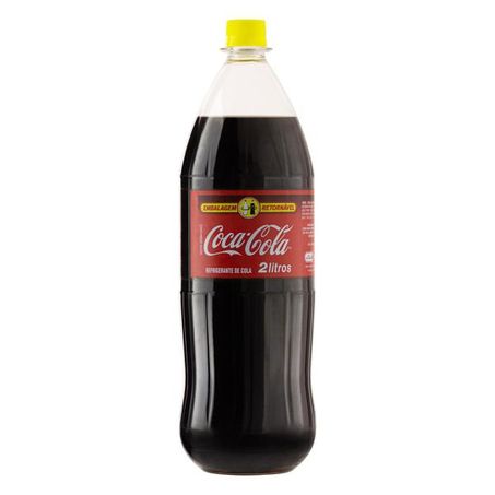 Refrigerante coca-cola retornável garrafa 2l