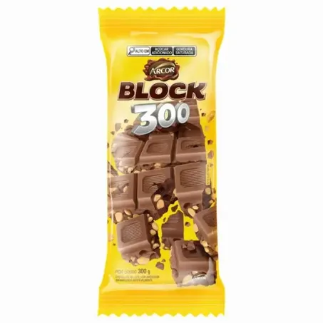 Chocolate arcor block 300gr*