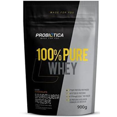 Suplemento whey 900g probiotica pure chcolate refil
