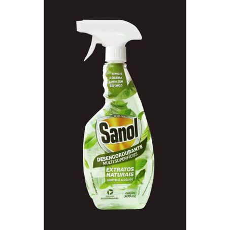 Desengordurante extrato de hortelã e sálvia sanol g 500ml