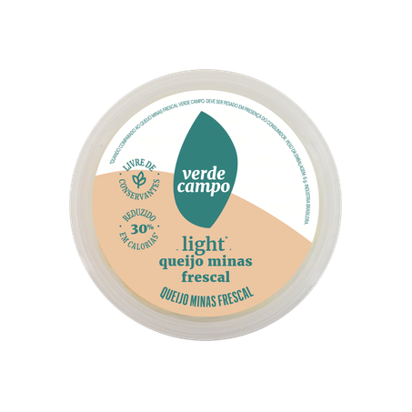 Queijo Minas Frescal Verde Campo Light Kg
