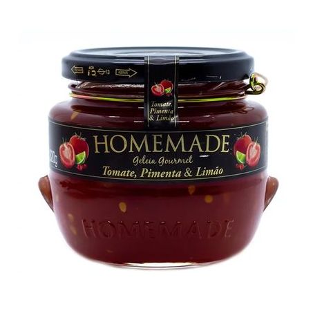 GELEIA GOURMET HOMEMADE TOMATE, PIMENTA E LIMÃO 320G