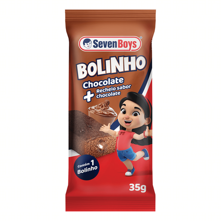 Bolinho chocolate com chocolate seven boys 35g