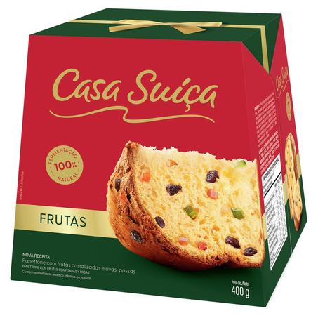 Panettone Casa Suíça 400g - Frutas