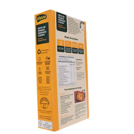 Peito de Frango Vapza Desfiado E Cozido Caixa 400G 360-13