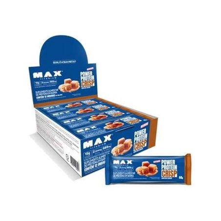 Barra Proteina Max Titanium 44g Crisp Milk Caramelo