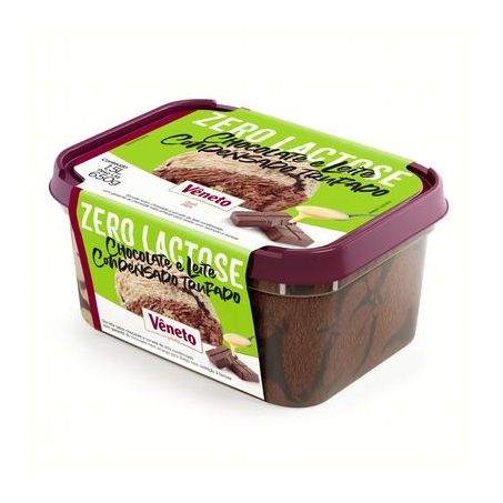 Sorvete Veneto 1,5lt Zero Lactose Chocolate/Leite Cond. Trufado