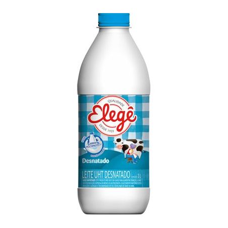 Leite Desnatado Elegê Longa Vida Petitro 1LT