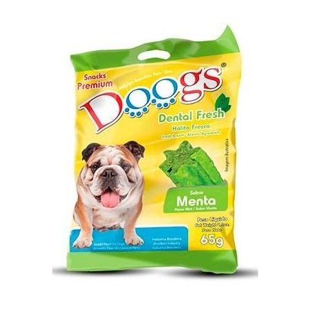 Petisco Caes Doogs 65g Snacks Dental Fresh Menta