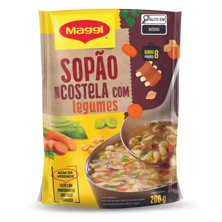 Sopão maggi costela com legumes sachê 200g