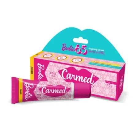 HIDRATANTE LABIAL BARBIE ROSE GOLD CARMED 10G