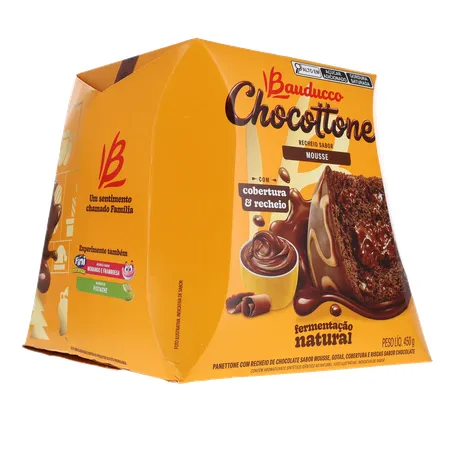 Panettone Bauducco Mousse de Chocolate Caixa 450gr 360-14