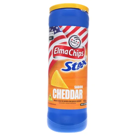 SALGADINHO E CHIPS STAX CHEDDAR 156G