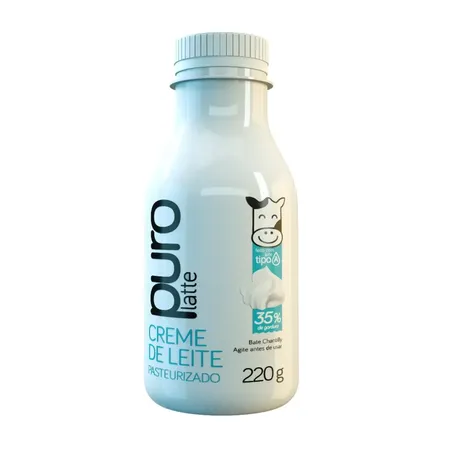 Creme leite pasteurizado purolatte 220g