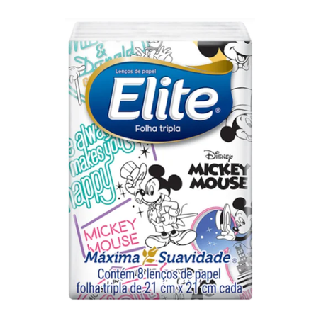 LENÇO DE PAPEL ELITE KIDS C/8FLS