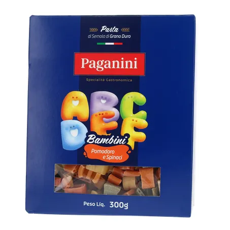 Massa Paganini Bambini Letrinhas Pacote com 300G 360-1