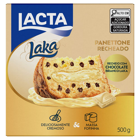 Panettone Lacta Laka Caixa com 500G