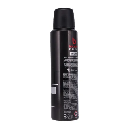 Desodorante Antitranspirante Aerossol Bozzano Clean Frasco Spray 150ml 360-13