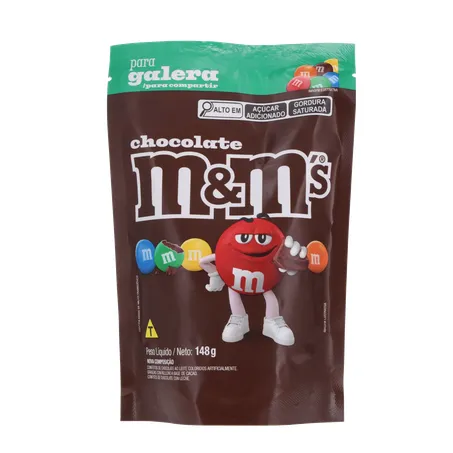 CHOC.M&MS 148G AO LEITE POUCH 360-0