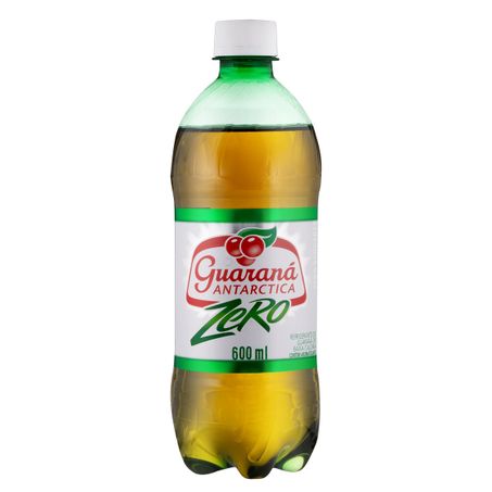 REFRIGERANTE ZERO AÇÚCAR GUARANÁ ANTARCTICA 600ML