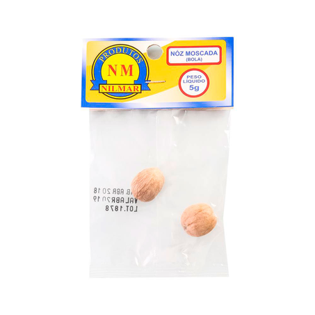 Noz Moscada Nilmar Bola com 2 Unidades 5G