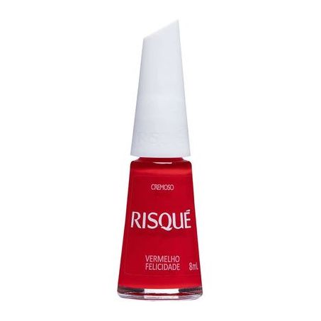 Esmalte risque cremoso verm felicidade