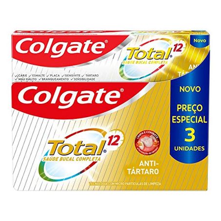 CREME DENTAL COLGATE TOTAL ANTI TÁRTARO C/3 90G