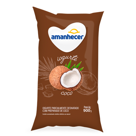Iogurte amanhecer 900gr coco