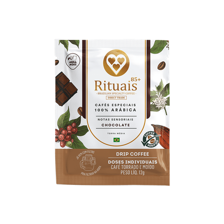 Café 3 corações drip rituais chocolate pacote 120g