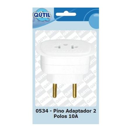Pino adaptador 2 polos q-util r.534