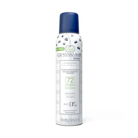 Antitranspirante aerosol giovanna baby blueberry frasco 150ml