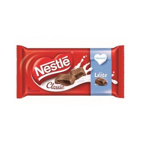 Barra de chocolate nestle ao leite 80g