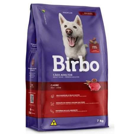 RAÇÃO PARA CÃES BIRBO CARNE 7KG