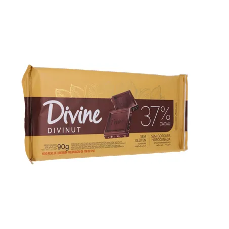 CHOCOLATE BARRA DIVINE DIVINUT S/ GLÚTEN 70G 360-32