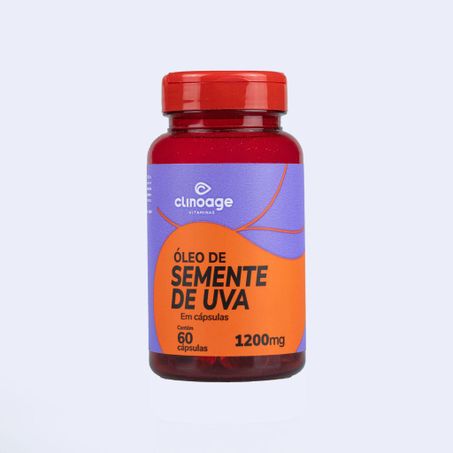ÓLEO DE SEMENTE DE UVA 1200MG 60CAPSULAS CLINOAGE