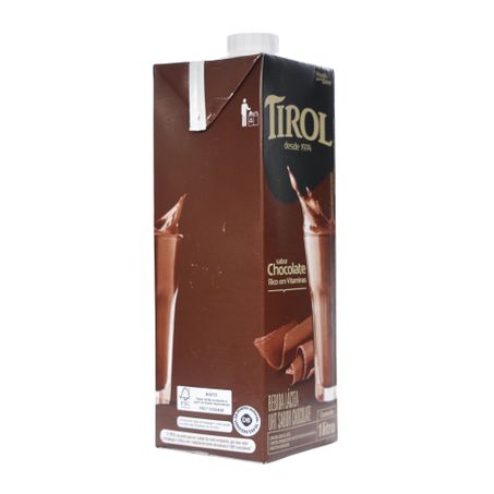 Bebida Láctea UHT Tirol Sabor Chocolate Caixa 1lt 360-51