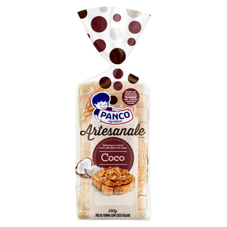 Pão Panco Artesanale 350g - Coco