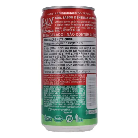 Energético Baly Melancia Lata 250ml 360-16