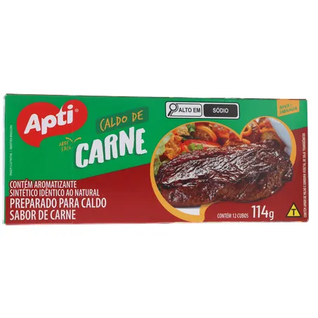 CALDO DE CARNE EM CUBO APTI CAIXA 114G 360-35