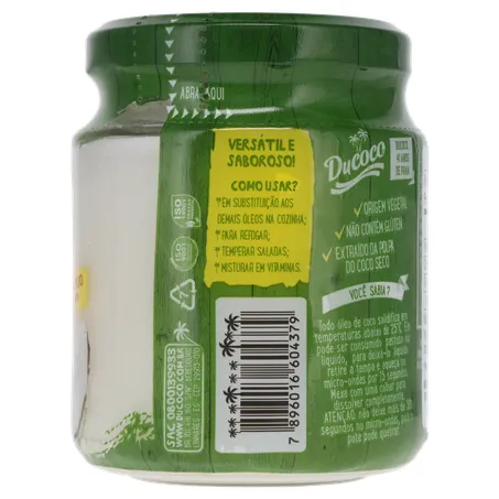 ÓLEO DE COCO DUCOCO EXTRA VIRGEM VIDRO 200ML 360-12
