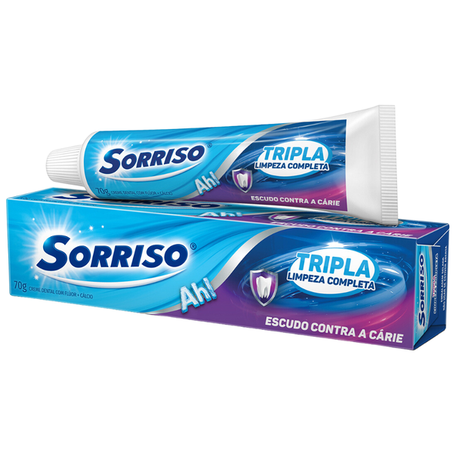 CREME DENTAL SORRISO TRIPLA LIMPEZA COMPLETA 70G