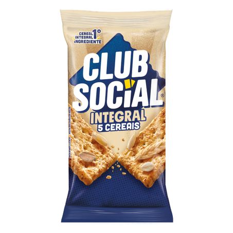 PACK BISCOITO COM 5 CEREAIS INTEGRAL CLUB SOCIAL
