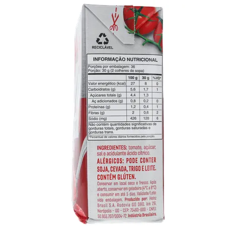 Extrato quero tomate caixa 1.080kg 360-26