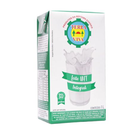 Leite UHT Integral Terra Viva Caixa 1lt 360-27