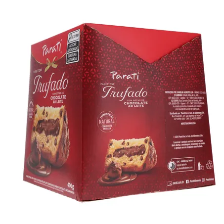 Panettone Parati Trufado com Gotas de Chocolate Ao Leite Caixa 400gr 360-6