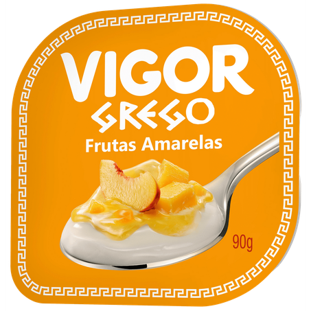 Iogurte vigor grego frutas amarelas pote 90g