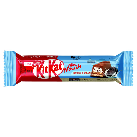 Chocolate Nestlé 34,6g - Kit Kat - Cookies
