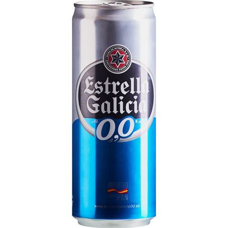 Cerveja estrella galicia lt 0%alcool 330